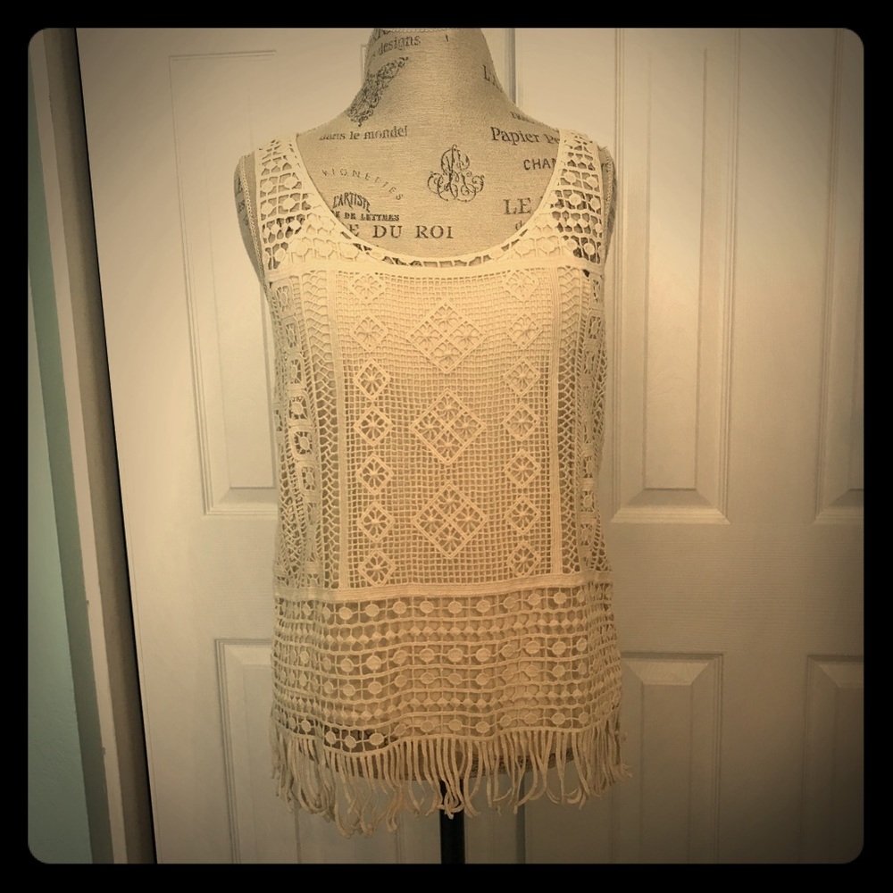 Lauren Ralph Lauren Crochet 2-Piece Tank Set
